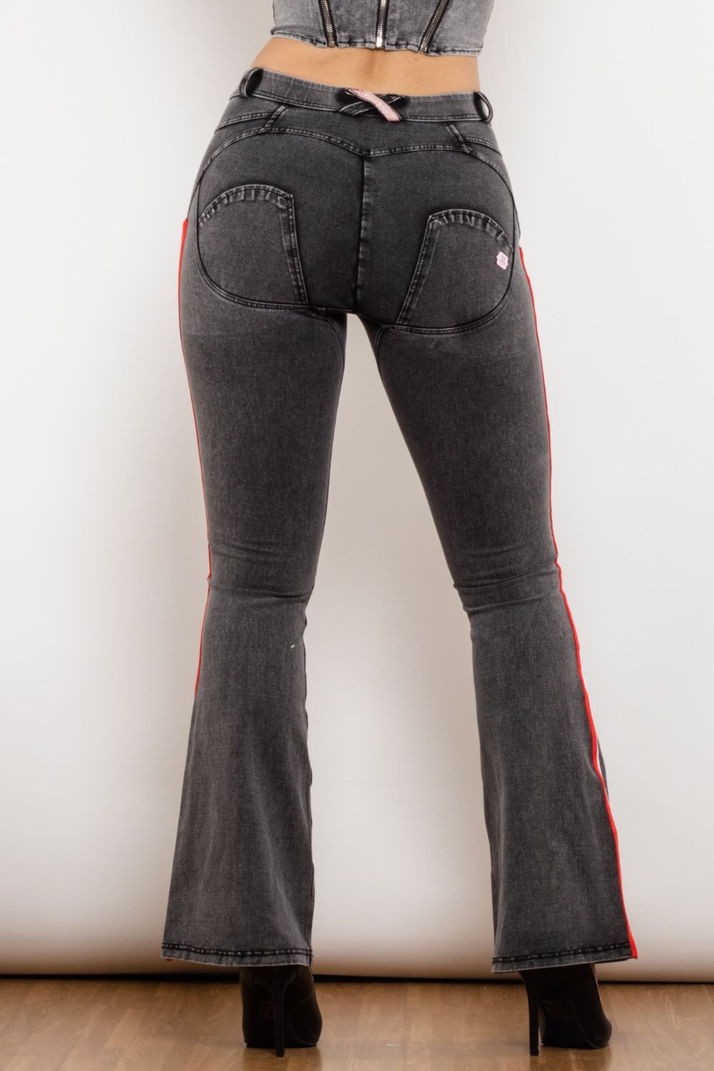 Side Stripe Bootcut Jeans - Bottoms - Pants - 7 - 2024