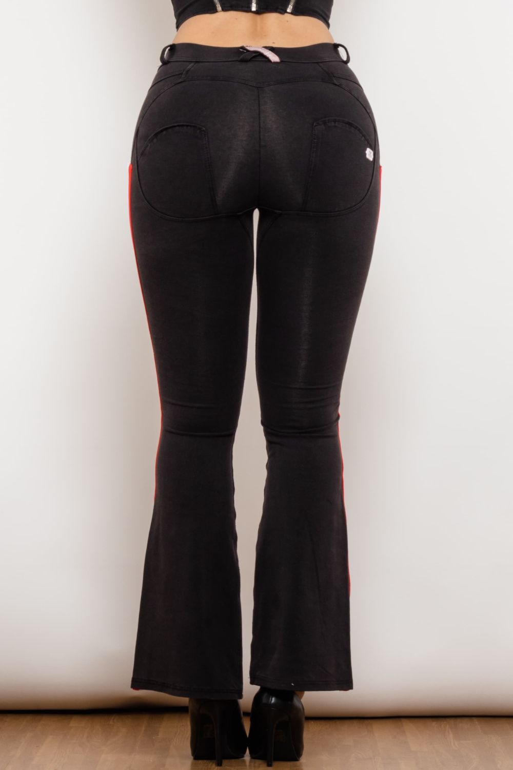 Side Stripe Contrast Bootcut Jeans - Bottoms - Pants - 8 - 2024