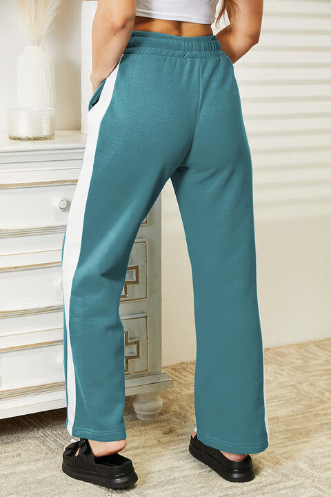 Side Stripe Drawstring Pants - Bottoms - Pants - 27 - 2024