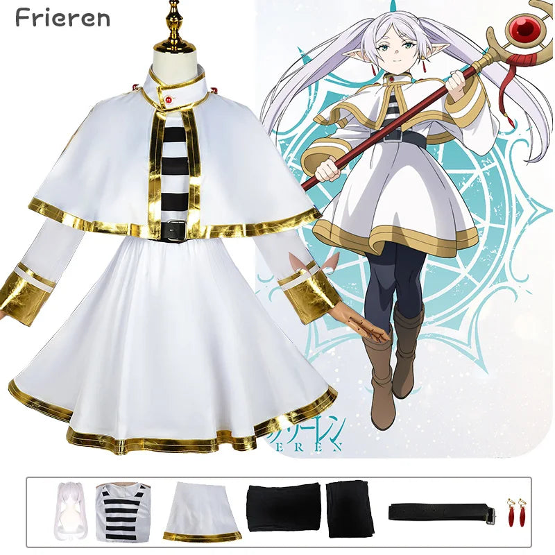 Sousou No Frieren Cosplay Costume - clothes wig suit / XS - Bottoms - Costumes - 1 - 2024