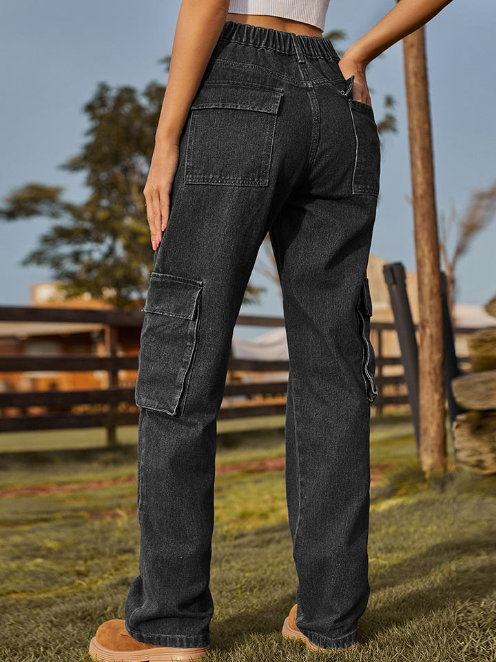 Straight Leg Cargo Jeans - Bottoms - Pants - 6 - 2024