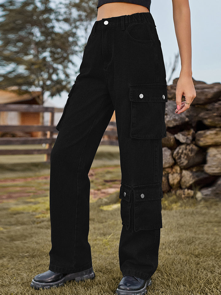 Straight Leg Cargo Jeans - Bottoms - Shirts & Tops - 19 - 2024