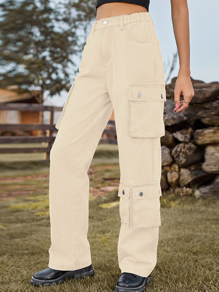 Straight Leg Cargo Jeans - Bottoms - Shirts & Tops - 11 - 2024