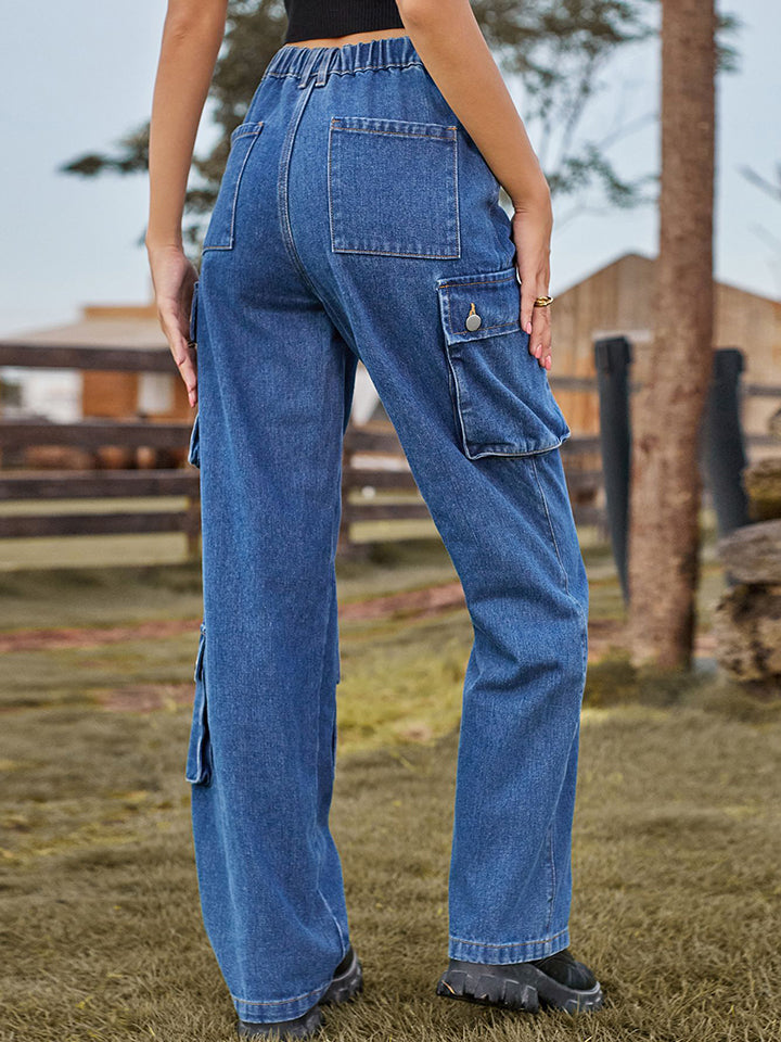 Straight Leg Cargo Jeans - Bottoms - Shirts & Tops - 2 - 2024