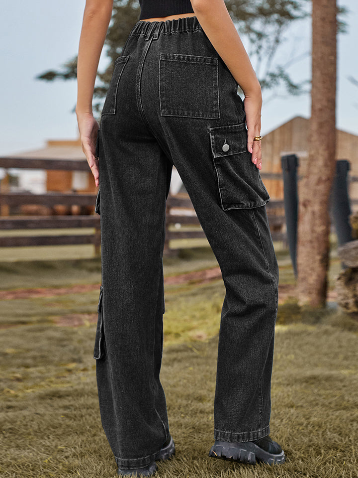 Straight Leg Cargo Jeans - Bottoms - Shirts & Tops - 24 - 2024