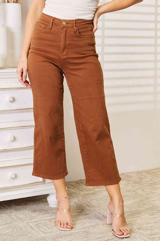Straight Leg Cropped Jeans - Caramel / 0(24) - Bottoms - Pants - 1 - 2024