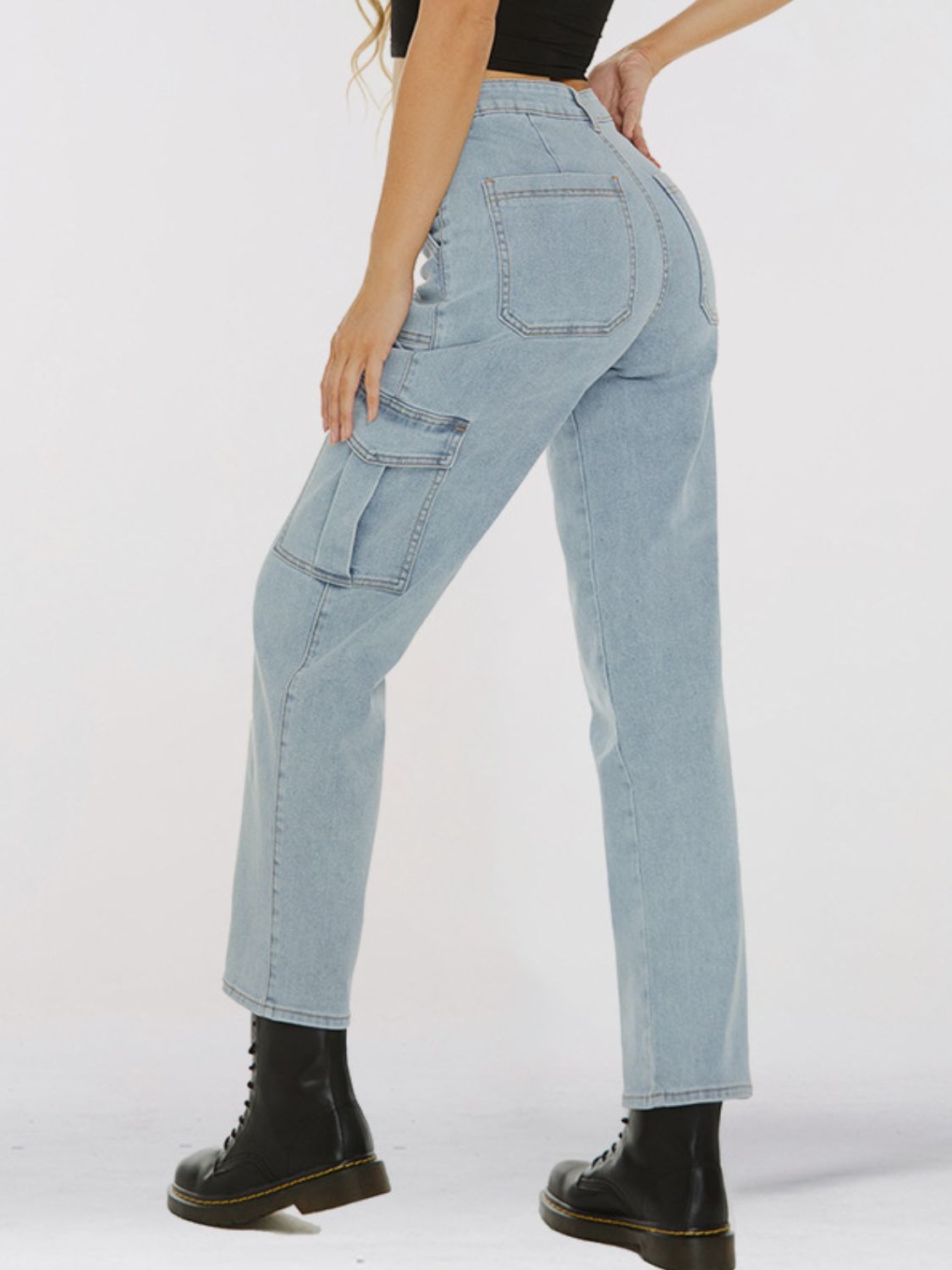 Straight Leg Jeans with Pockets - Bottoms - Pants - 4 - 2024