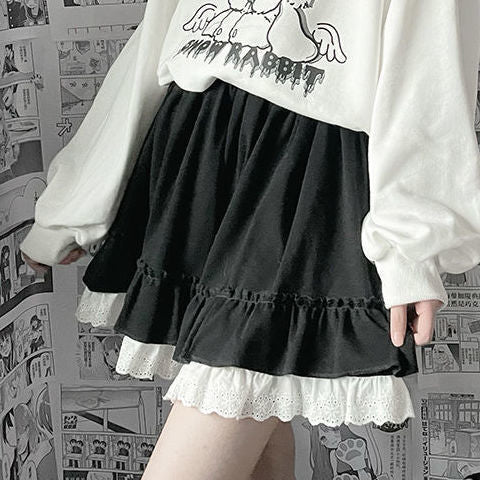 Summer Harajuku Patchwork Skirt - Black / XXL - Bottoms - Skirts - 15 - 2024