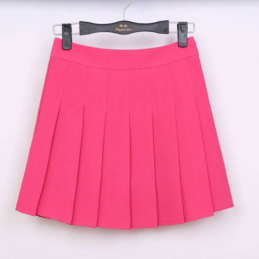 Tennis Pleated Mini Skirts - Hot Pink / M - Bottoms - Skirts - 4 - 2024