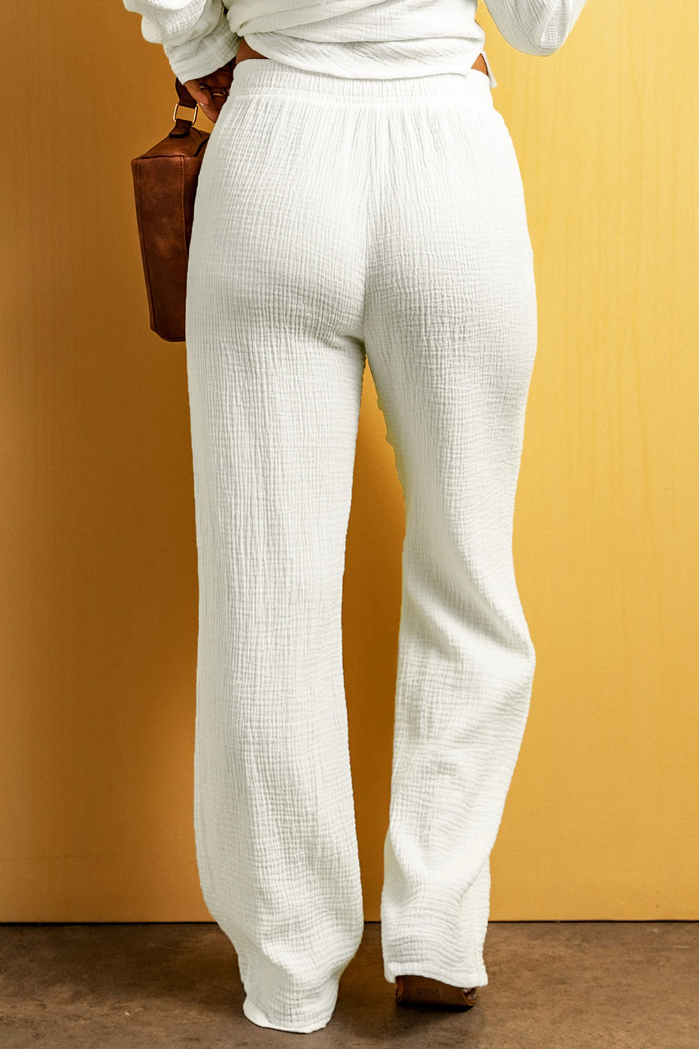 Textured Straight Leg Pants - Bottoms - Pants - 2 - 2024