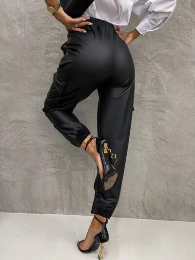 Tied High Waist Pants with Pockets - Bottoms - Pants - 2 - 2024