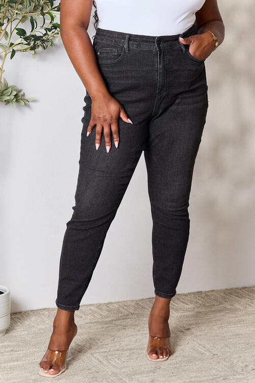 Tummy Control High Waist Denim Jeans - Black / 0(24) - Bottoms - Pants - 1 - 2024