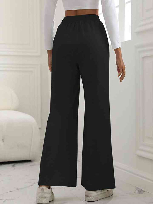 V-Waist Wide Leg Pants - Bottoms - Pants - 2 - 2024