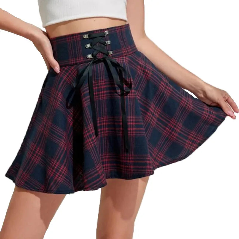 Vintage Plaid Mini Skirt - Bottoms - Mini Skirts - 3 - 2024