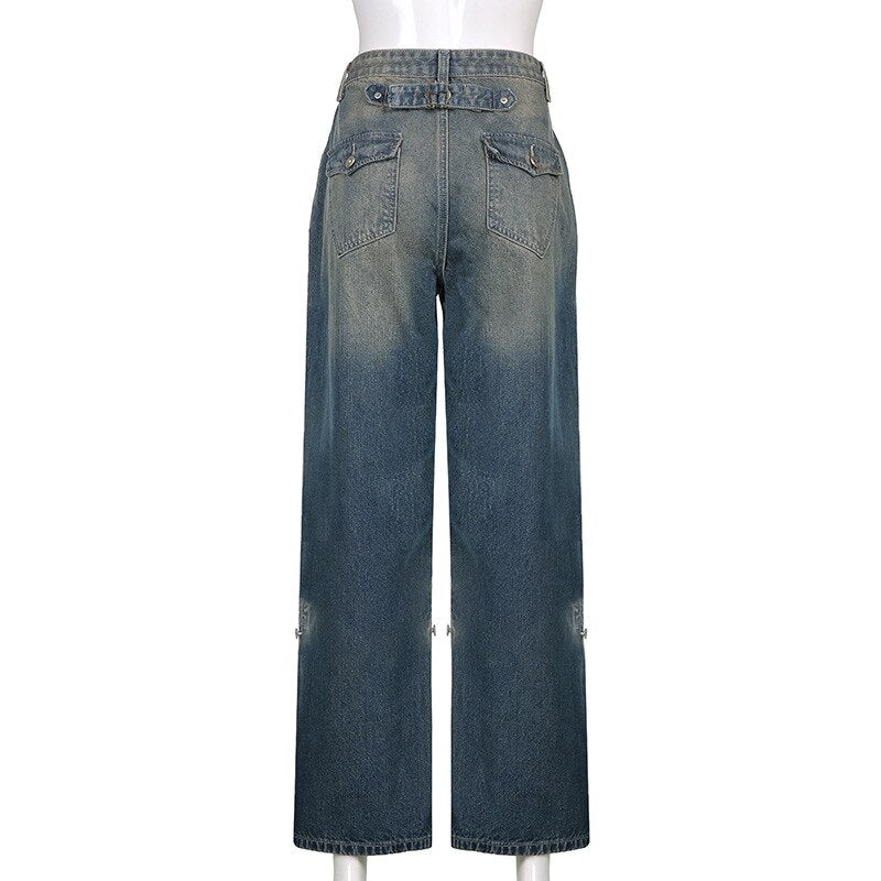 Wide-Leg Baggy Denim Jeans - Bottoms - Pants - 1 - 2024