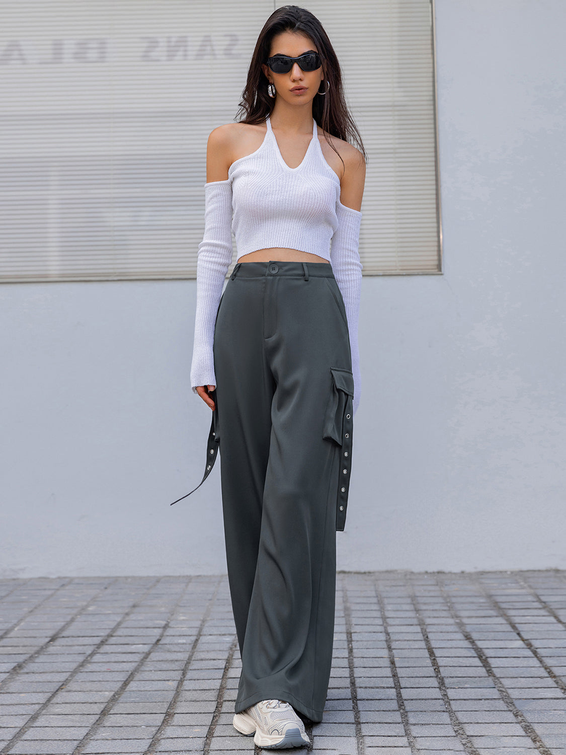 Wide Leg Cargo Pants - Bottoms - Pants - 4 - 2024