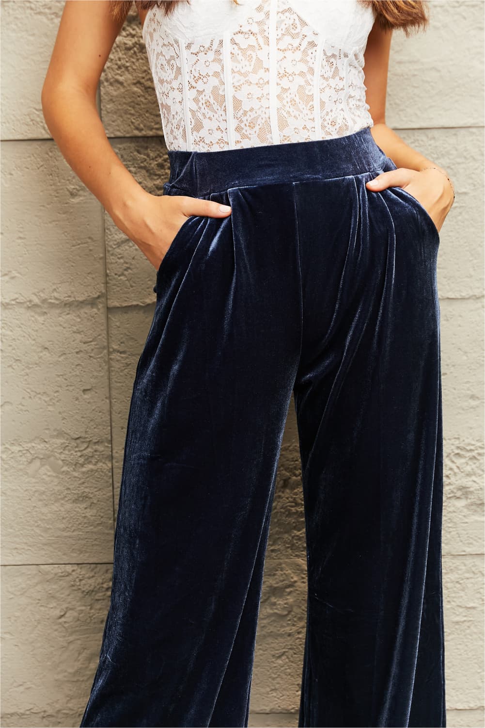Wide Leg Pants with Pockets - Bottoms - Pants - 5 - 2024