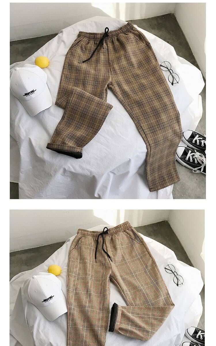 Women Streetwear Plaid Pants - Bottoms - Pants - 11 - 2024