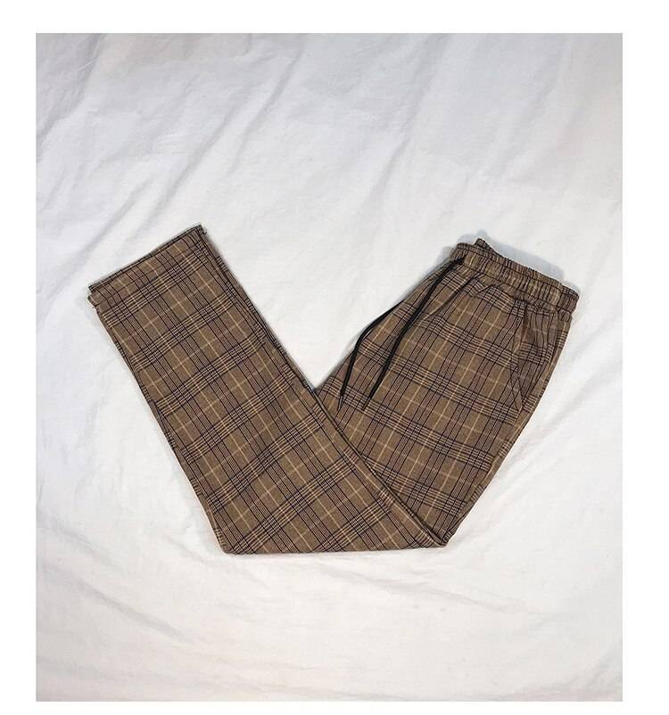 Women Streetwear Plaid Pants - Bottoms - Pants - 7 - 2024