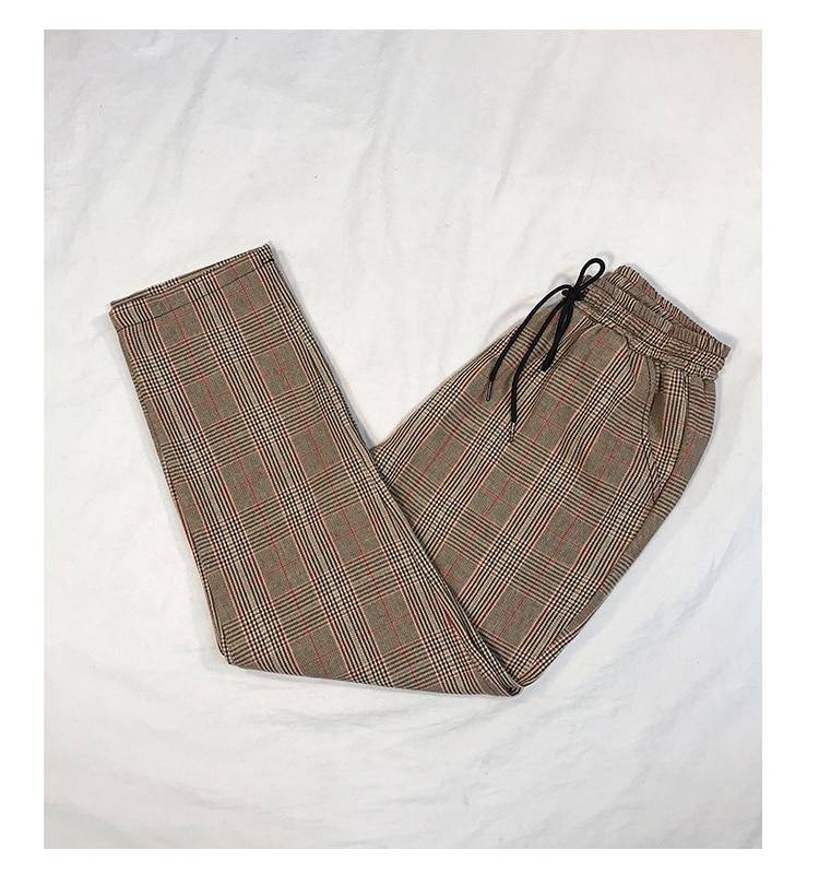 Women Streetwear Plaid Pants - Bottoms - Pants - 4 - 2024
