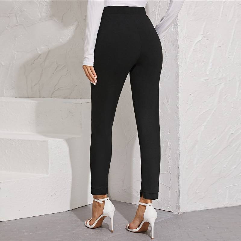 Women’s Elastic Formal Solid Color Pants - Bottoms - Pants - 5 - 2024