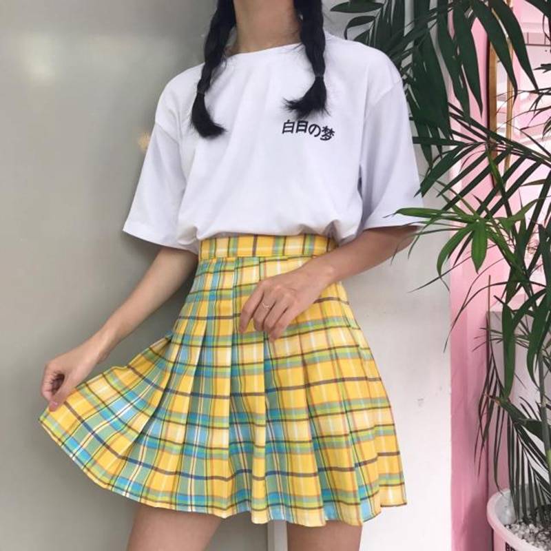Women’s Kawaii Pleated Skirt - Rainbow / One Size - Bottoms - Skirts - 6 - 2024