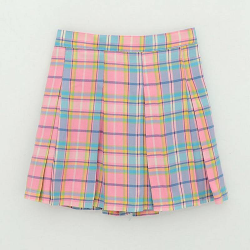 Women’s Kawaii Pleated Skirt - Rainbow / One Size - Bottoms - Skirts - 8 - 2024