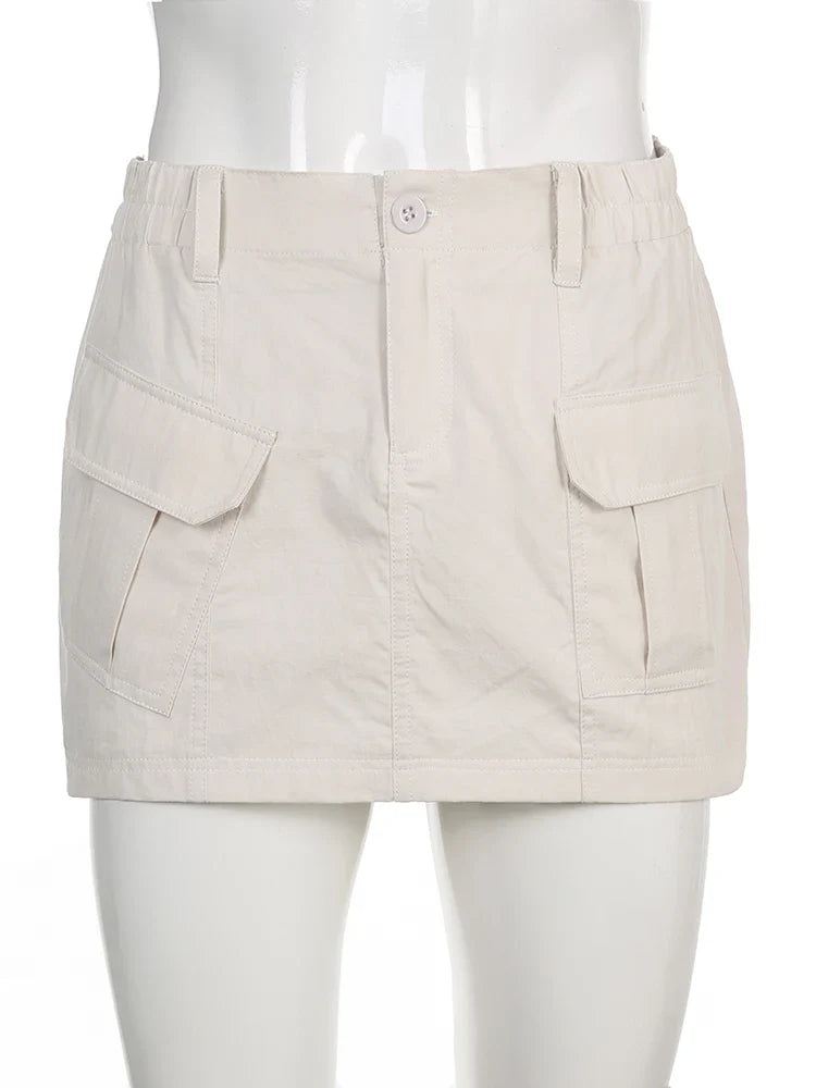 Y2K Fairy Grunge Korean Style Cargo Mini Skirt - Bottoms - Mini Skirts - 4 - 2024