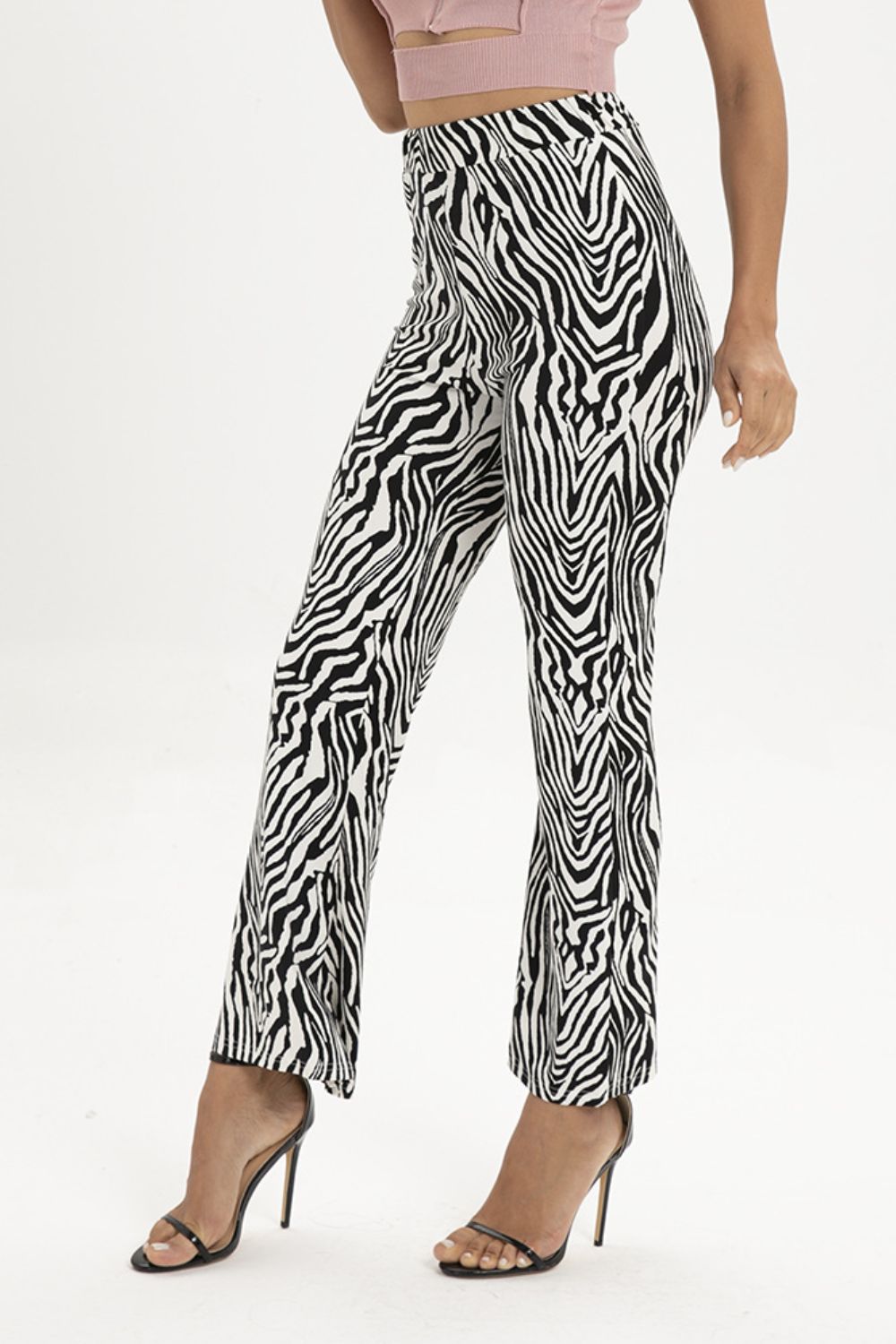 Zebra Print Straight Leg Pants - Bottoms - Pants - 5 - 2024