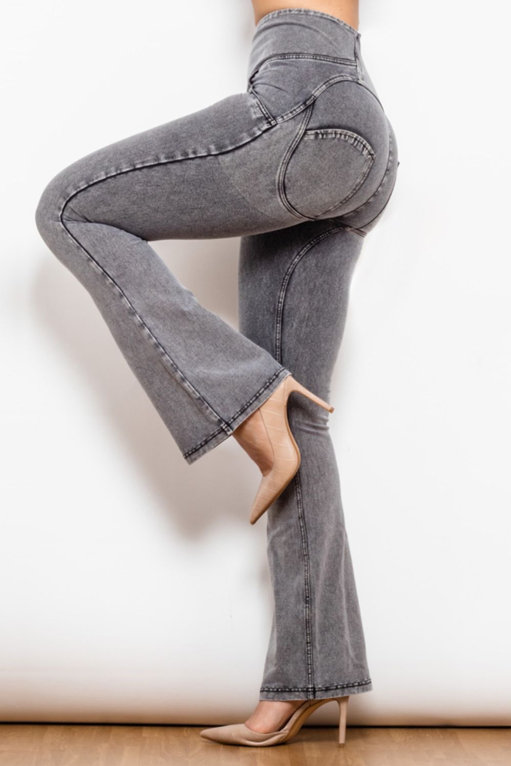 Zip Detail Flare Long Jeans - Bottoms - Pants - 6 - 2024