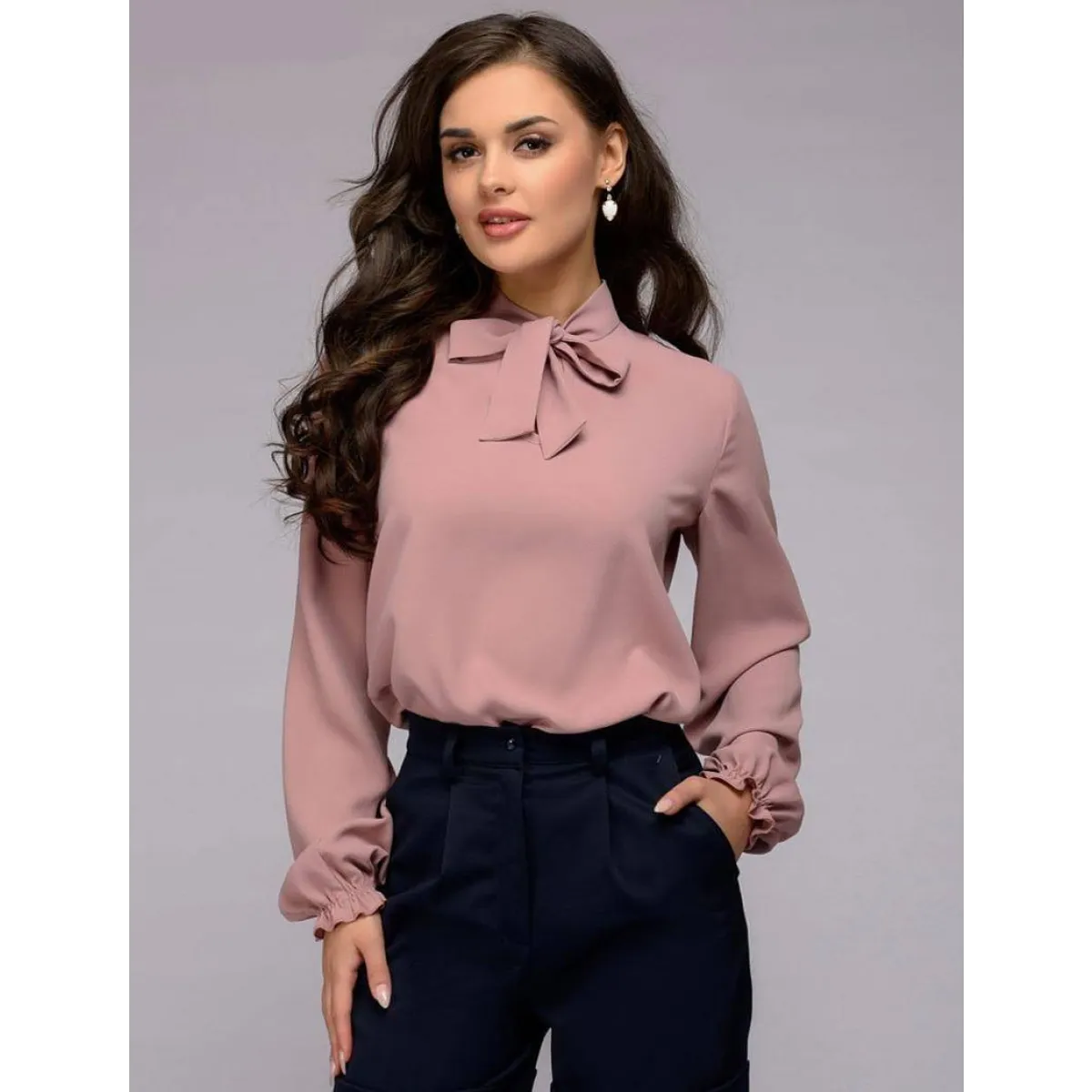 Bow Tie Blouse - Women’s Clothing & Accessories - 3