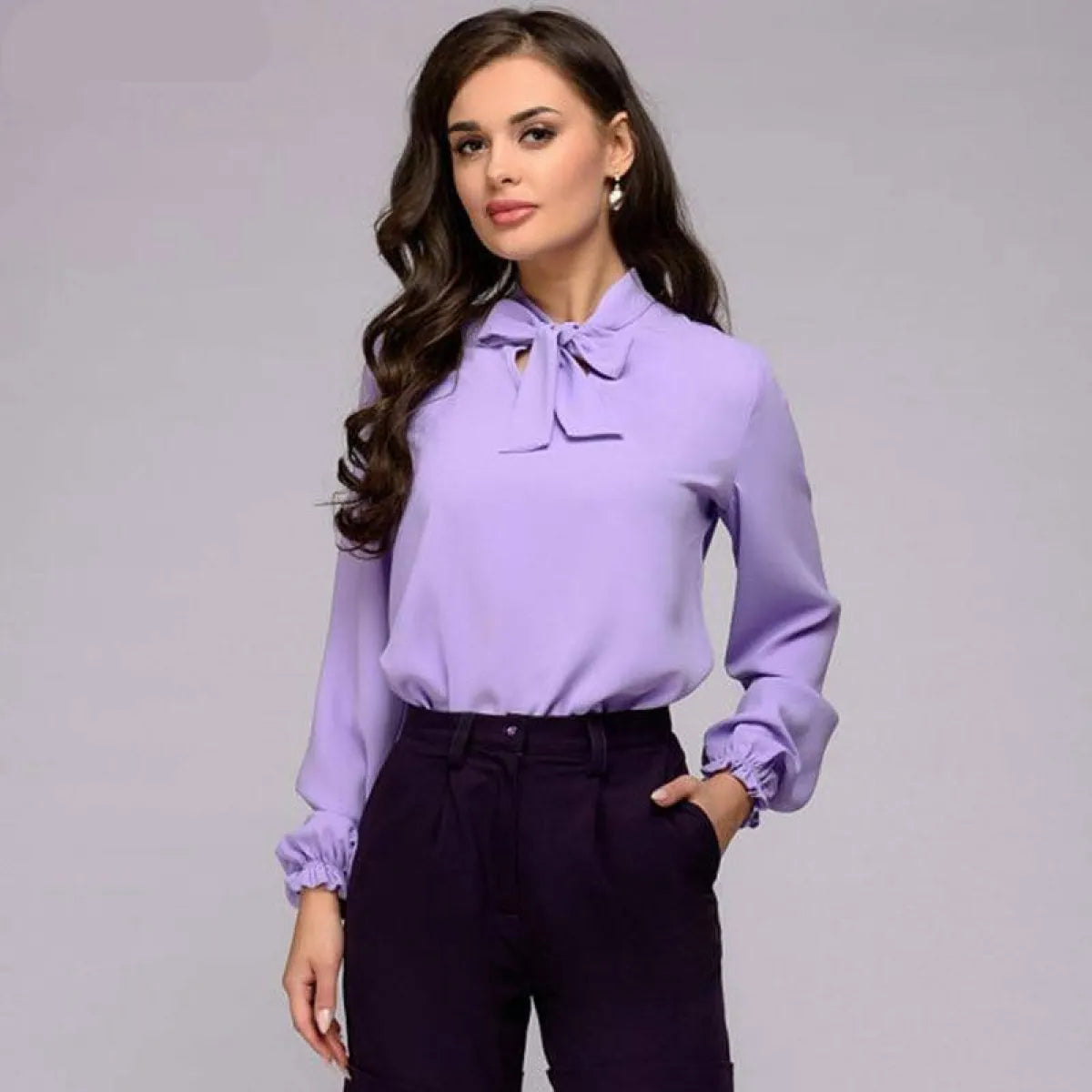 Bow Tie Blouse - Women’s Clothing & Accessories - 7