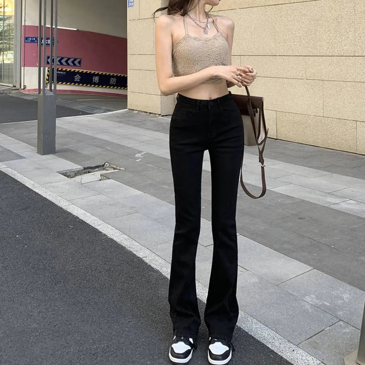 Elastic Boyfriend Style Denim Jeans - Bottoms - 15