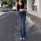 Elastic Boyfriend Style Denim Jeans - Bottoms - 7