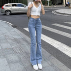 Elastic Boyfriend Style Denim Jeans - Bottoms - 9