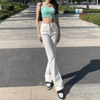 Elastic Boyfriend Style Denim Jeans - Bottoms - 6