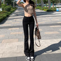 Elastic Boyfriend Style Denim Jeans - Bottoms - 16