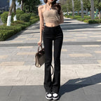 Elastic Boyfriend Style Denim Jeans - Bottoms - 14