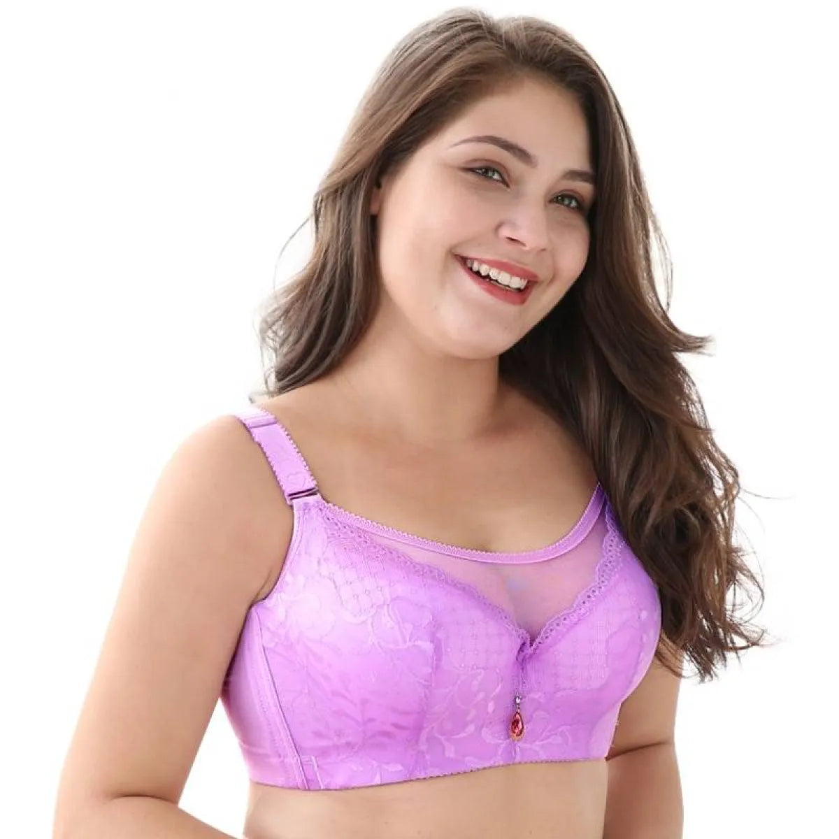 Push-Up Breathable Lace Bra - Women’s Clothing & Accessories - 1