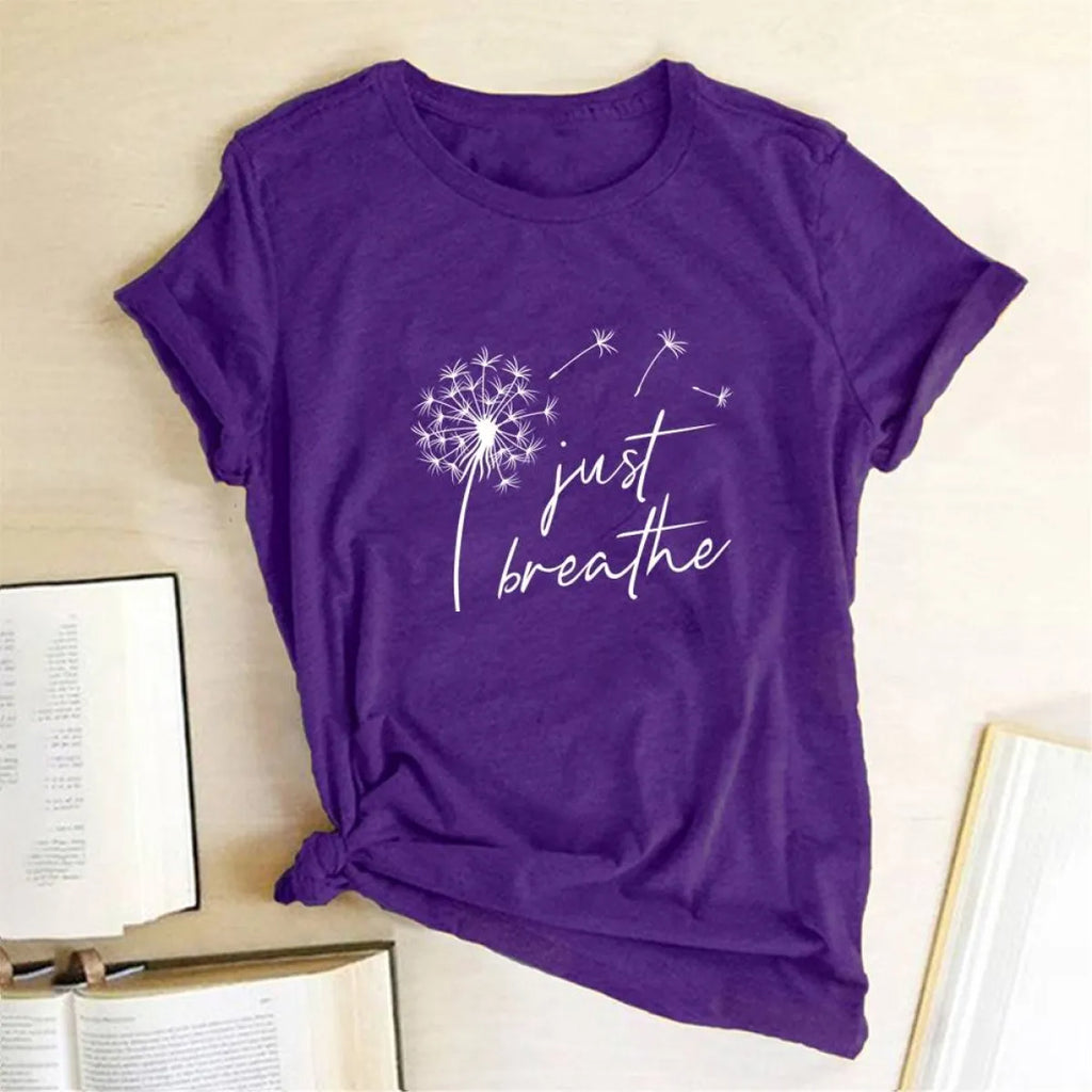 Dandelion Just Breathe - T-Shirts - 14