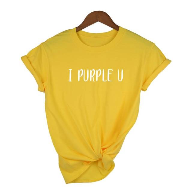 BTS I PURPLE U Tee - Yellow / S - T-Shirts - Shirts & Tops - 11 - 2024