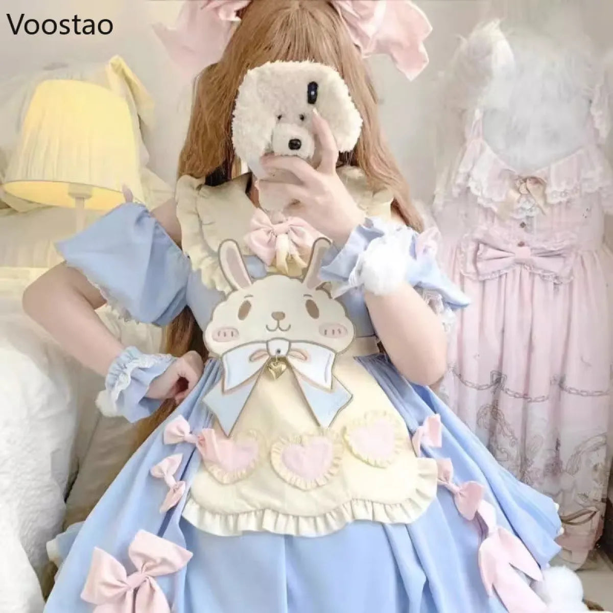 Pastel Lolita Bunny Bow Dress - All Dresses - Lolita Dress - 12