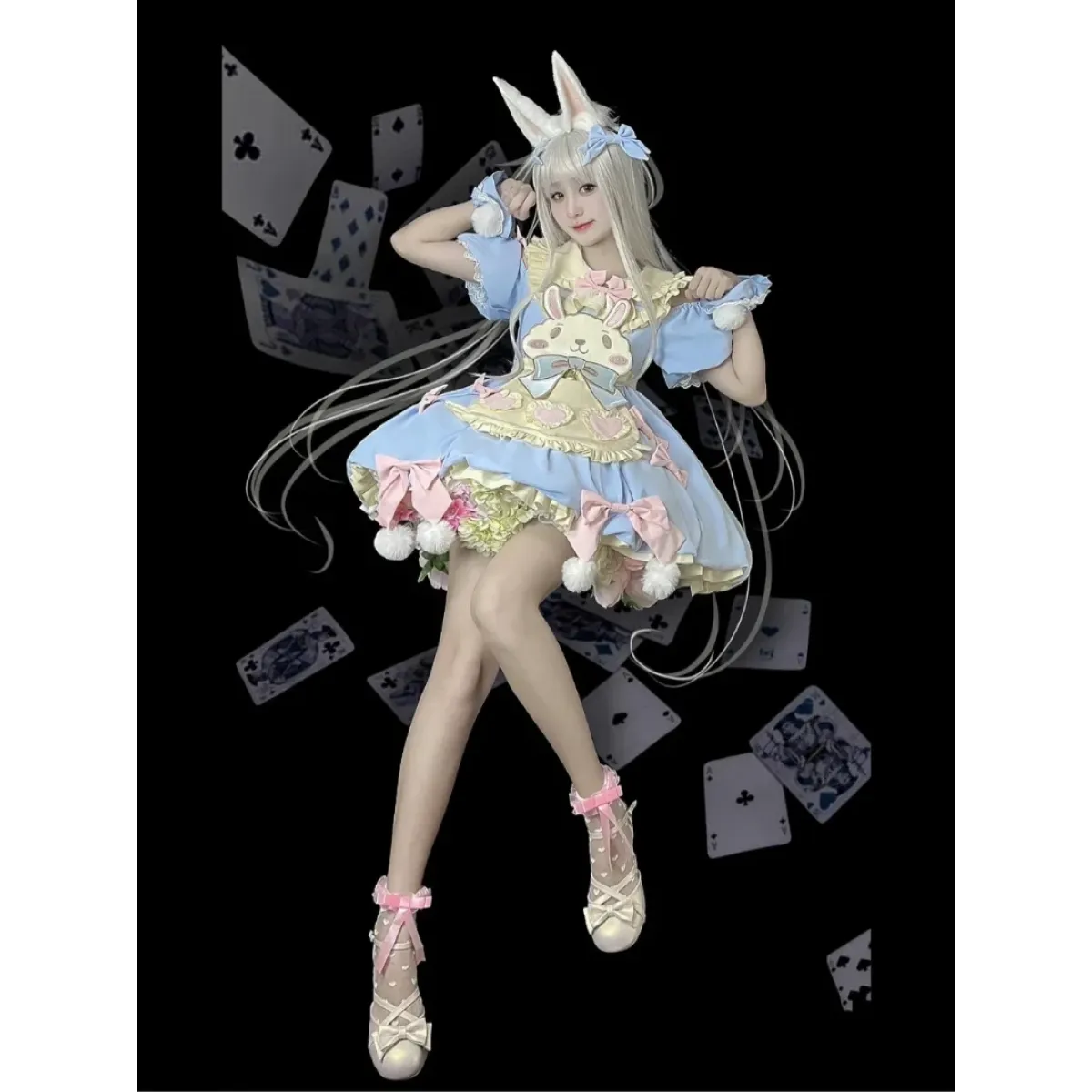 Pastel Lolita Bunny Bow Dress - All Dresses - Lolita Dress - 18