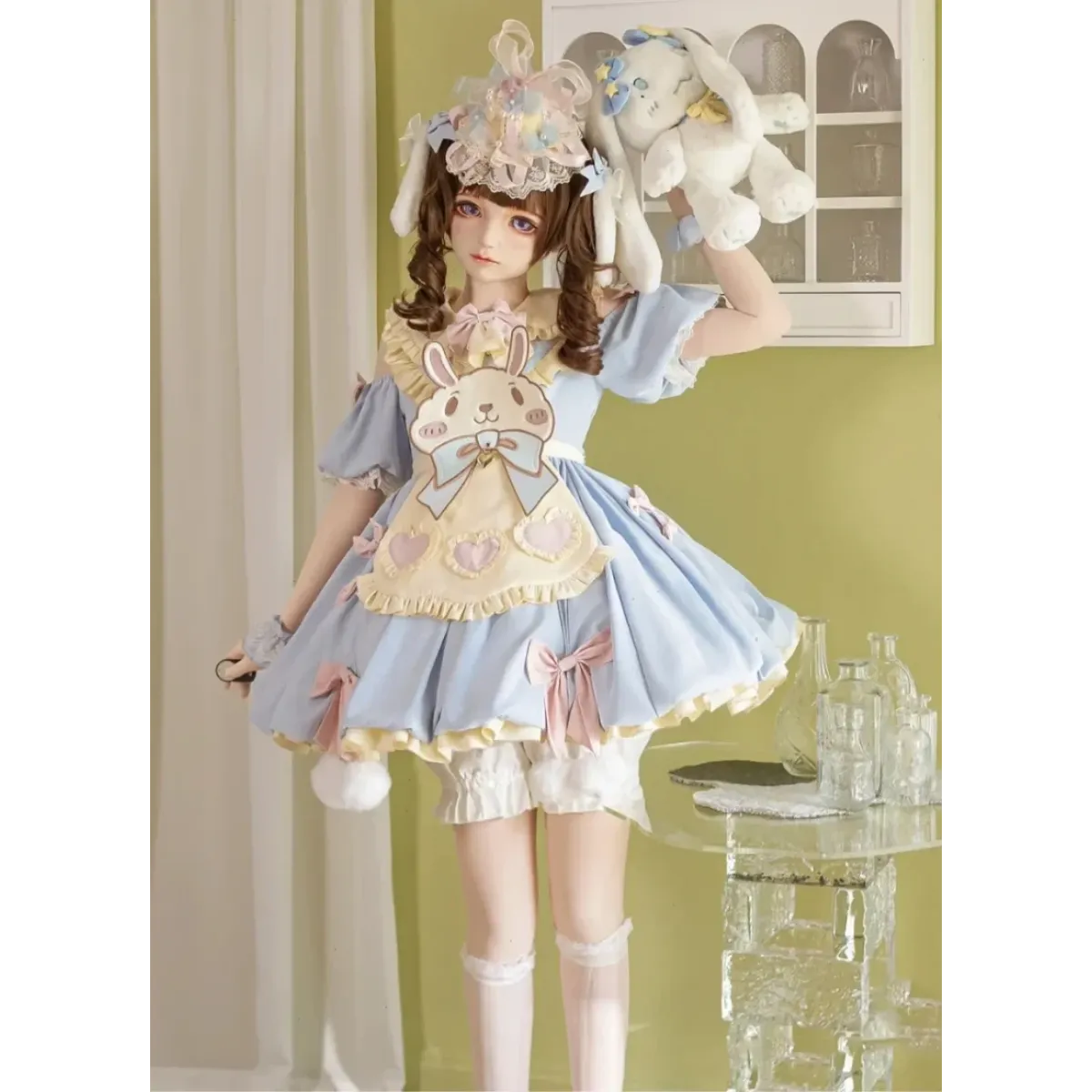 Pastel Lolita Bunny Bow Dress - All Dresses - Lolita Dress - 22