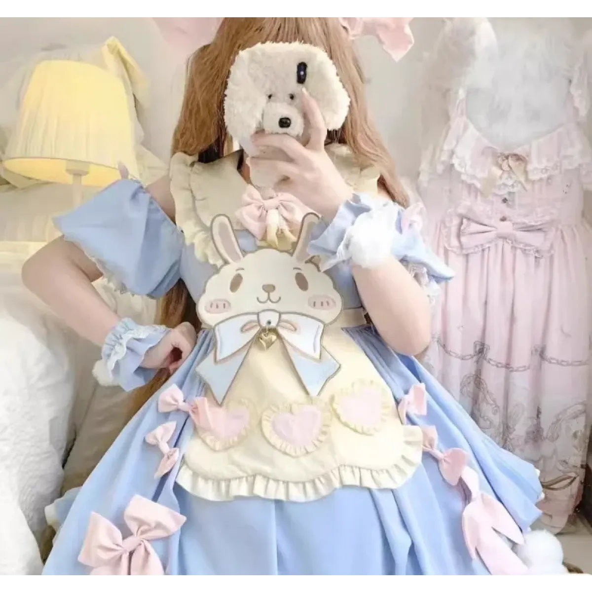 Pastel Lolita Bunny Bow Dress - All Dresses - Lolita Dress - 26