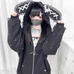 Kawaii Harajuku Bunny Ear Hoodie - Women’s Clothing & Accessories - Hooded - Women’s Hoodies - 1