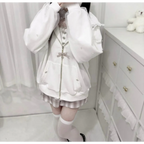 Kawaii Harajuku Bunny Ear Hoodie - Women’s Clothing & Accessories - Hooded - Women’s Hoodies - 12