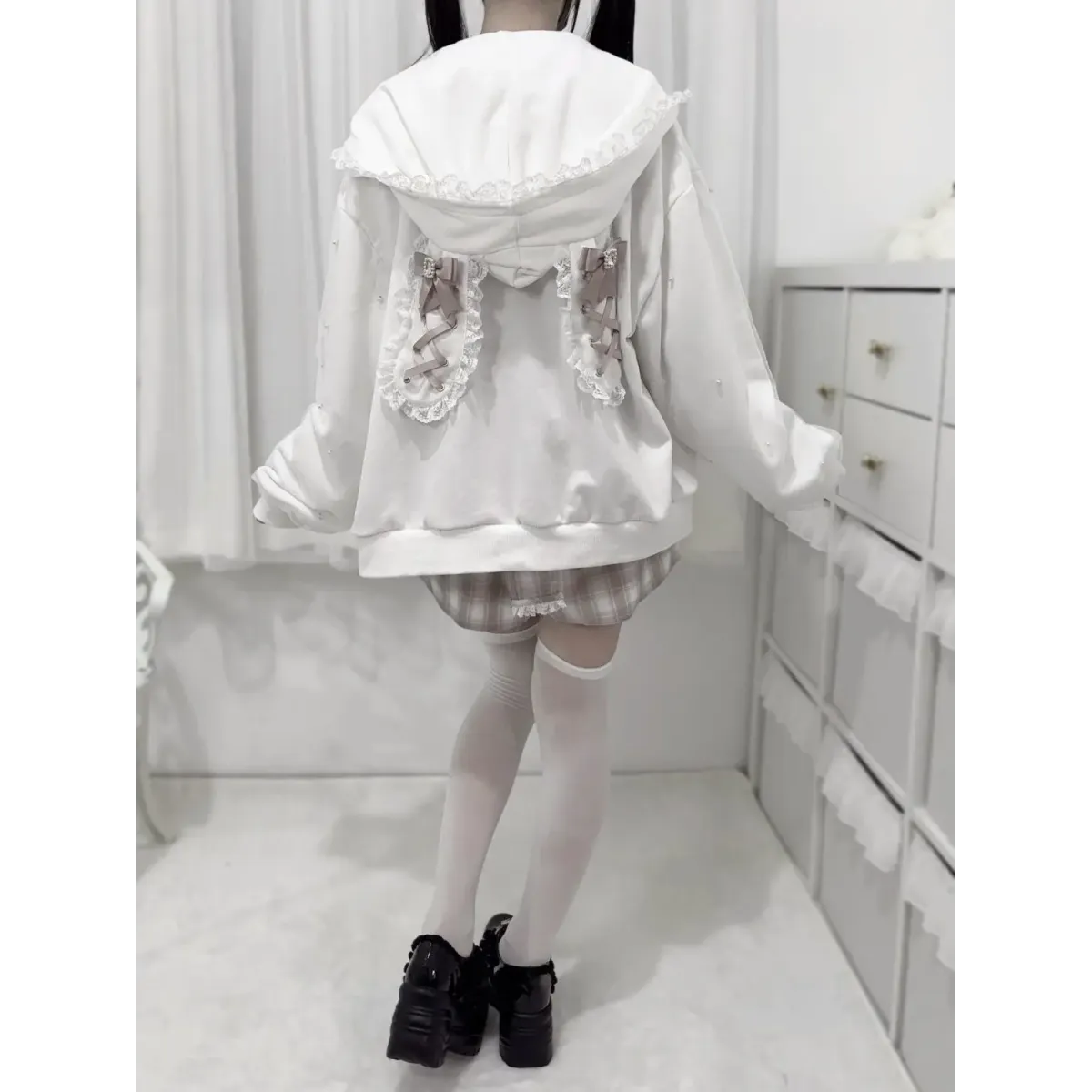 Kawaii Harajuku Bunny Ear Hoodie - Women’s Clothing & Accessories - Hooded - Women’s Hoodies - 14