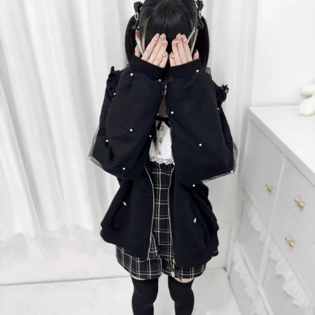 Kawaii Harajuku Bunny Ear Hoodie - Women’s Clothing & Accessories - Hooded - Women’s Hoodies - 2