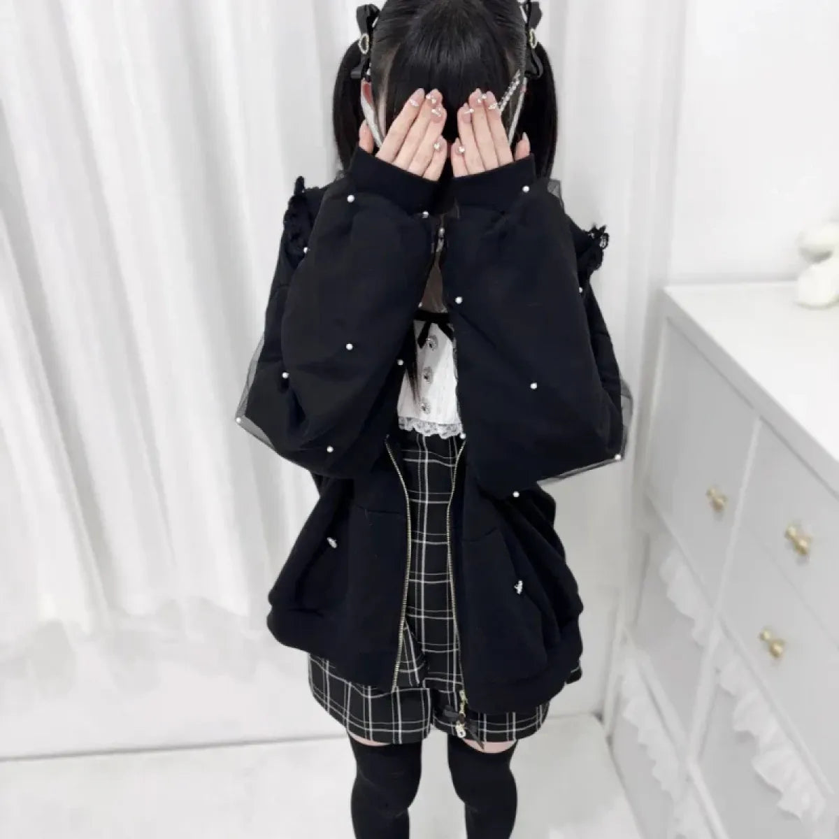 Kawaii Harajuku Bunny Ear Hoodie - Women’s Clothing & Accessories - Hooded - Women’s Hoodies - 2